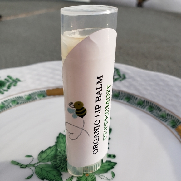Hand Crafted Other - 1 Organic PEPPERMINT Lip Balm Hand Crafted NWT
